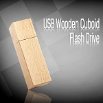 USB Wooden Cuboid Flash Drive