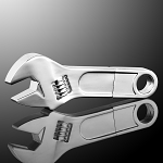 USB Metallic Wrench Flash Drive II