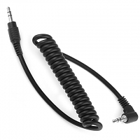 3.5mm Male to Male Right Angle Curled AUX Audio Cable