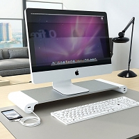Spacebar Monitor Stand with 4-Port USB