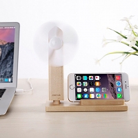 Seenda Woody Smartphone Stand with USB Fan