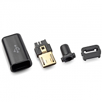 micro USB Male Shell (4pcs Standard) - Black