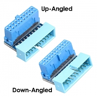 USB 3.0 20-Pin Male to Female Extension Adapter (90°)