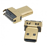 micro HDMI Male D Type DIP Connector