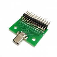 Type-C Test Male + PCB Board with Pin Header