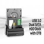 USB 3.0 Dual SATA HDD Dock with OTB