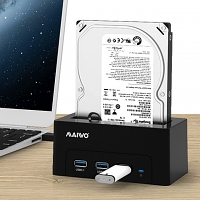 MAIWO K308H USB 3.1 SATA HDD Dock with 3-Port Hub