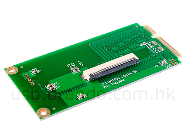 Mini PCIe to 1.8" ZIF HDD Adapter