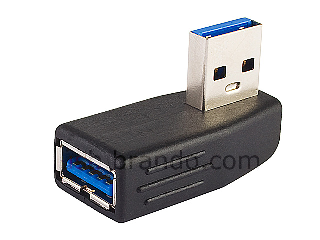 USB 3.0 A Female to USB 3.0 A Male Adapter (90°)