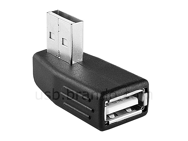 USB 2.0 A Female to USB 2.0 A Male Adapter (90°)