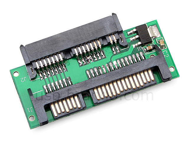 Micro SATA Female to SATA 22-Pin Male Adapter