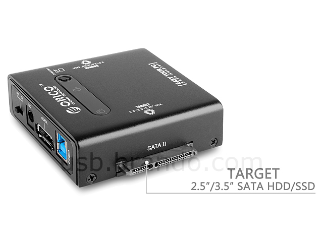 USB 3.0 Dual SATA HDD Clone Adapter (USB 3.0 + eSATA)