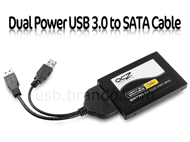 Dual Power USB to SATA Cable
