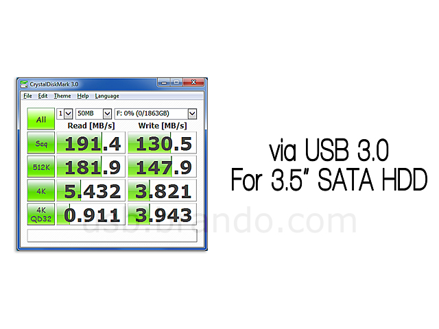 USB 3.0 to SATA Adapter with 3.5" HDD Protection Box