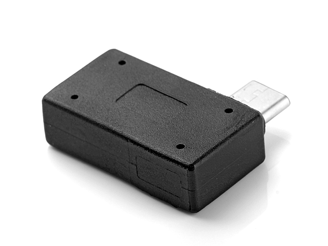 USB 3.1 Type-C Male to USB 2.0 A Female OTG Adapter (90°)