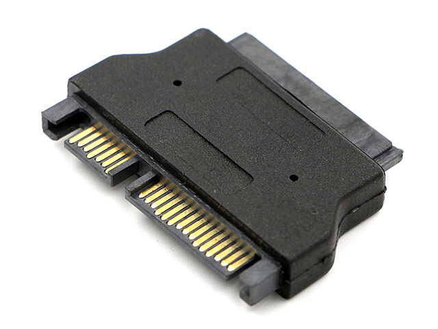 micro SATA (7+9-pin) Female to SATA 22-Pin Male Adapter