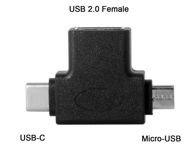 2-in-1 Type-C microUSB OTG Adapter