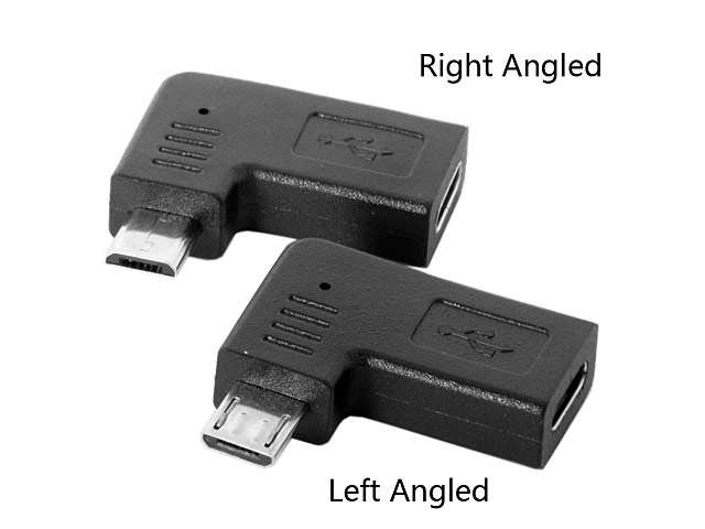 Micro-B Male to Type-C Female Adapter (Horizontal 90°)