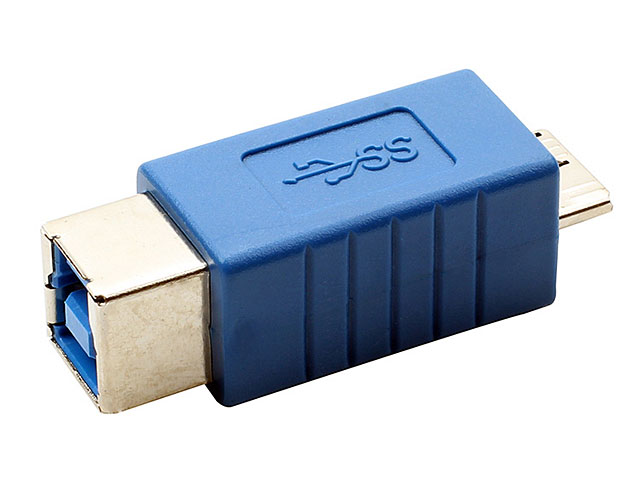 USB 3.0 B Female to USB 3.0 micro-B Male Adapter