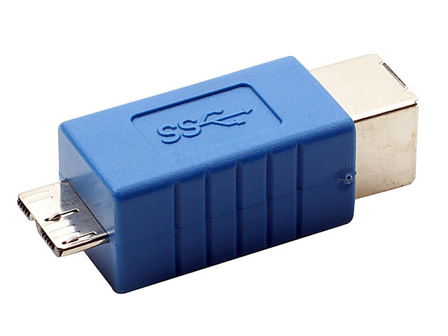 USB 3.0 B Female to USB 3.0 micro-B Male Adapter