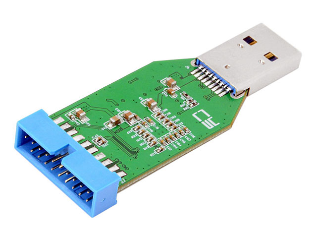 USB 3.0 A Male to 20-Pin Female Adapter