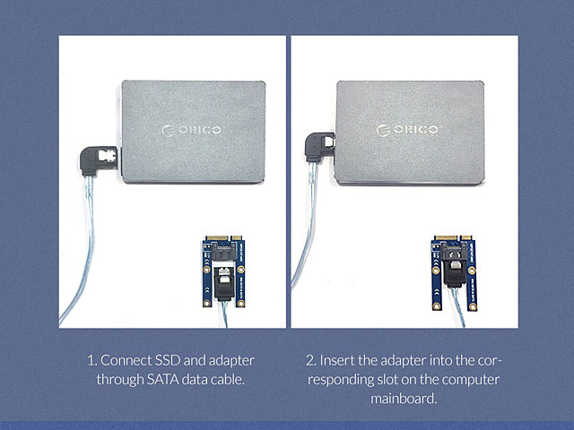 SATA 7-Pin to mSATA Adapter