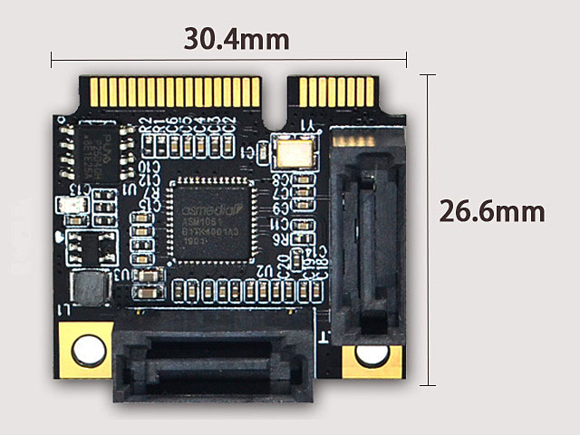 Mini PCI-Express to Dual SATA 3.0 Expansion Card