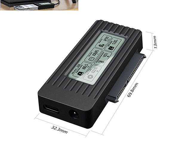 ShuoLe Smart Converter for 2.5"/3.5" HDD/SSD with LCD Screen Display