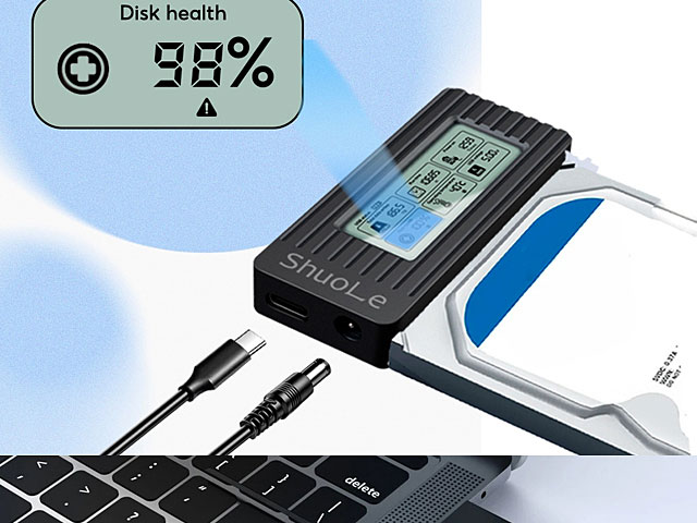 ShuoLe Smart Converter for 2.5"/3.5" HDD/SSD with LCD Screen Display