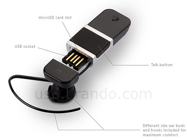 Ultimate Bluetooth Headset + Card Reader + USB Charging