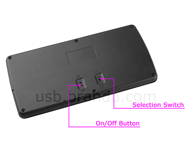 Dual-Connect Slim Bluetooth Keyboard with Mouse Track