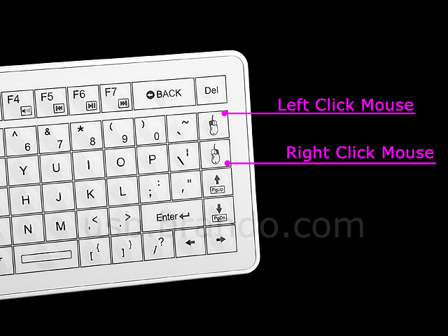 USB Bluetooth Tiny Keyboard with Touchpad