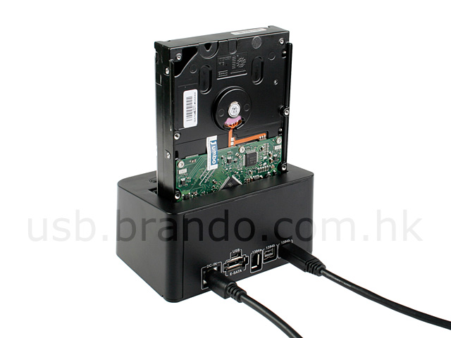 2.5" and 3.5" SATA HDD Dock (USB + eSATA + FireWire 400&800)