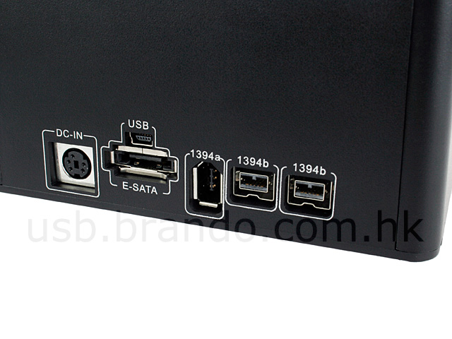 2.5" and 3.5" SATA HDD Dock (USB + eSATA + FireWire 400&800)