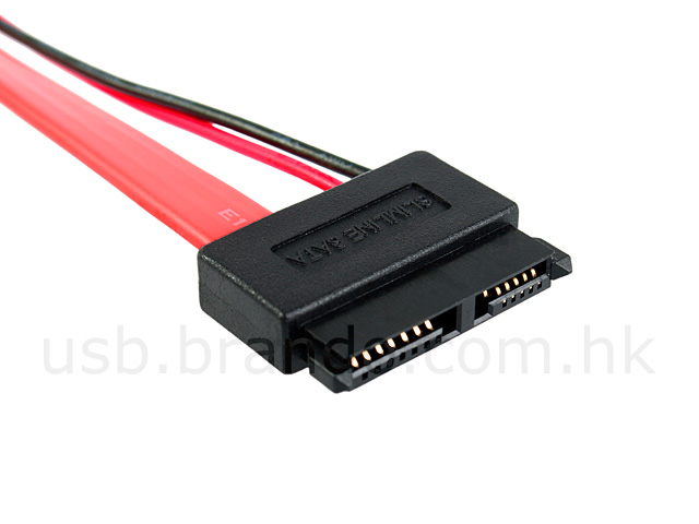 Slimline SATA with 4-pin Mini-plug Power 2-in-1 Cable