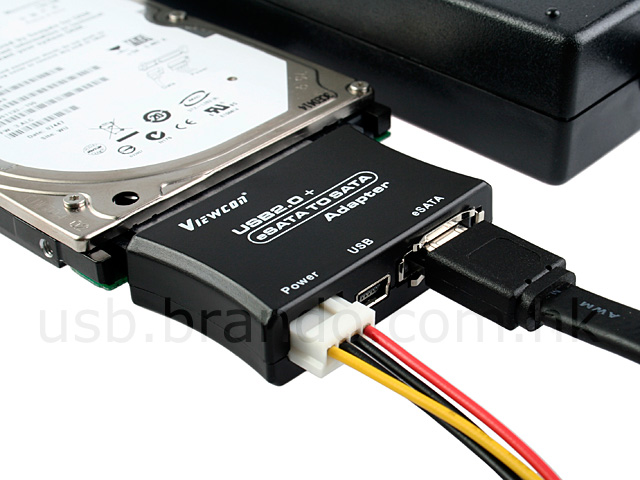 USB + eSATA to SATA adapter