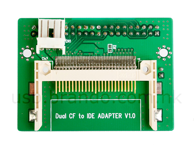 Dual CF to IDE Adapter (90 degree)