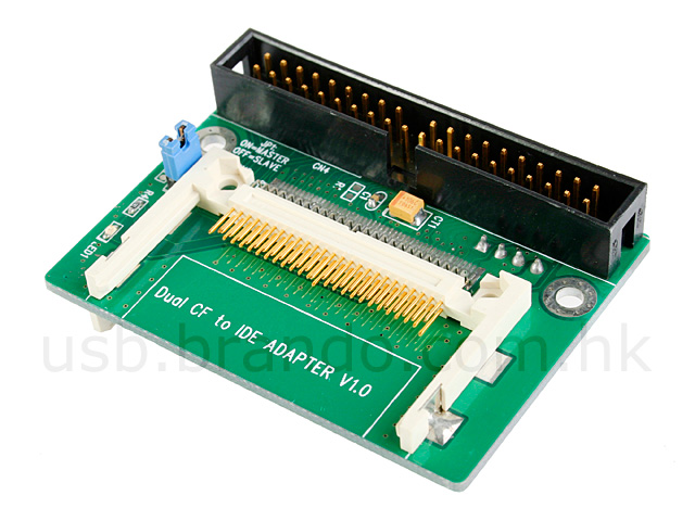 Dual CF to IDE Adapter (90 degree)