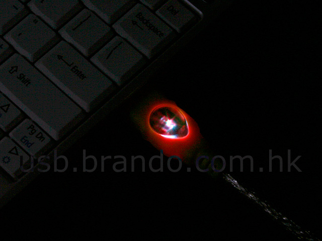 USB A Male to USB A Male Cable with Flashing LED