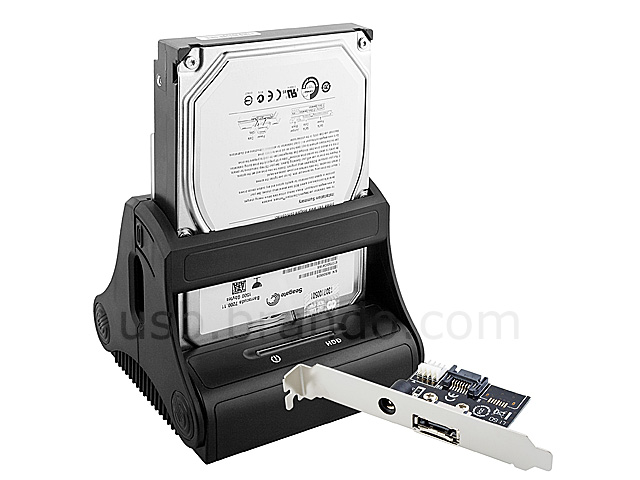 SATA HDD Docking Station with Power + eSATA Extension Kit