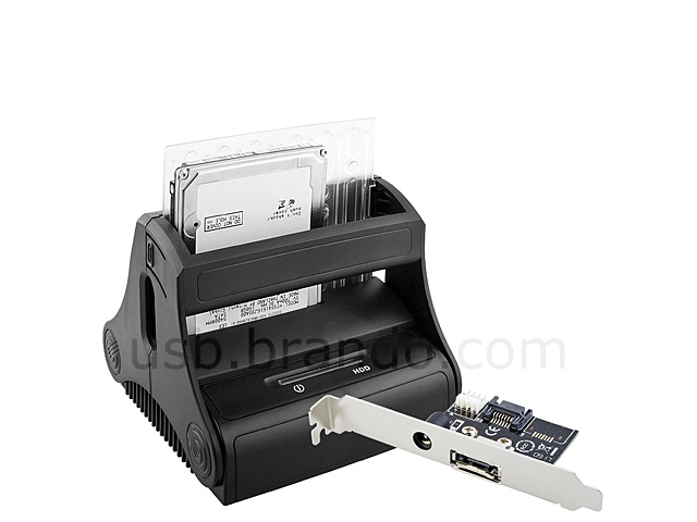 SATA HDD Docking Station with Power + eSATA Extension Kit