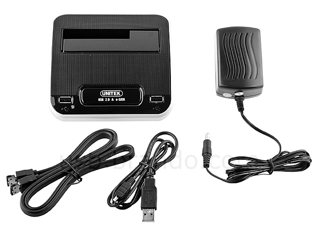 SATA HDD Dock Station with 2-Port Hub (USB + eSATA) (Y-1063)