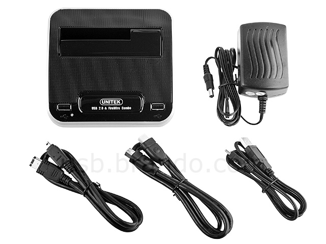 SATA HDD Dock Station with 2-Port Hub + Firewire 1394A/B (Y-1064)