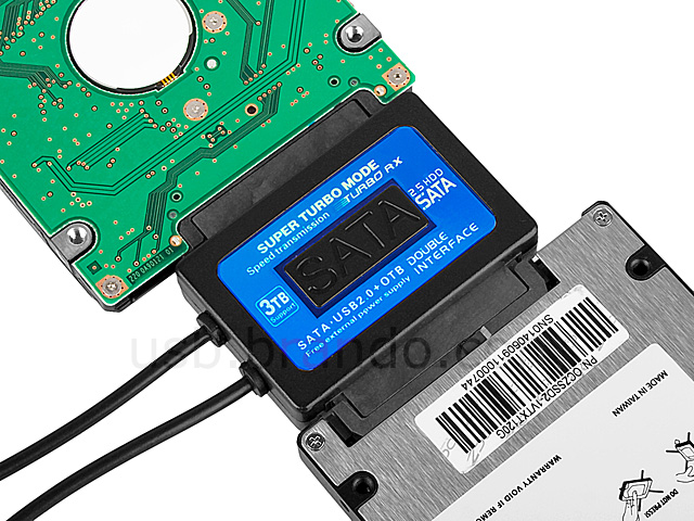 USB 2.0 to Dual 2.5" SATA Cable