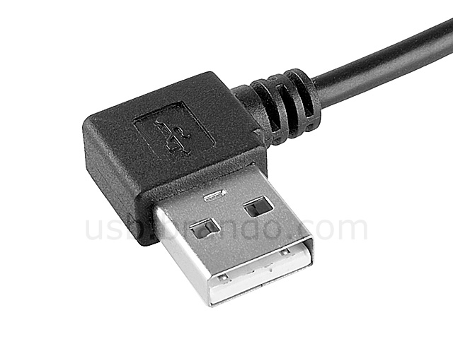 USB 2.0 A Male to USB 2.0 A Female Short Cable (90°)