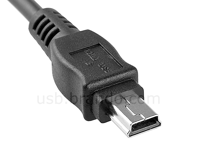 Mini-B 5-pin Male to Micro-B Male Short Cable