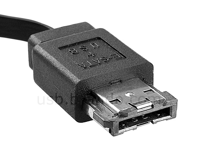 Power Over eSATA to SATA 22-pin Retractable Cable