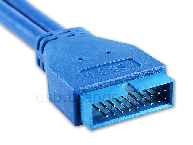 USB 3.0 20-Pin Header Female to USB 3.0 Type-A Male Short Cable