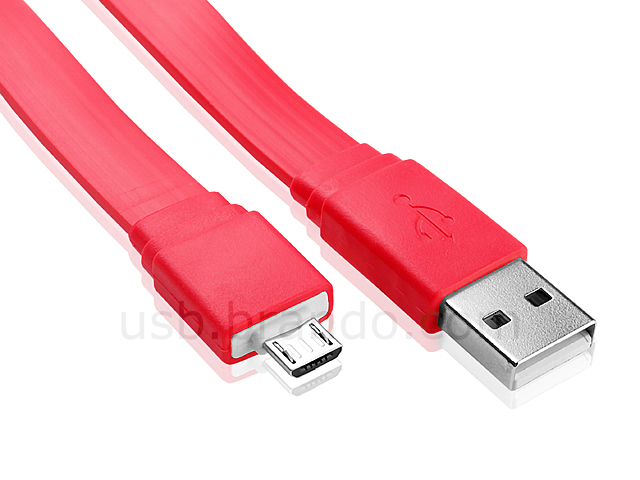 USB to Micro-B Flat Cable