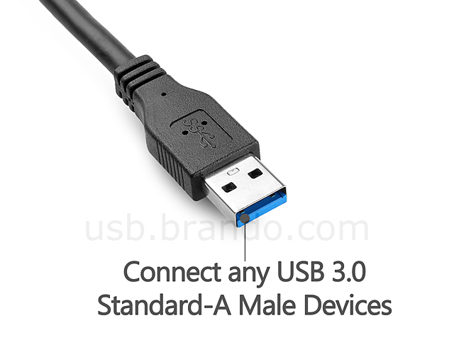 Dual Power USB 3.0 A Male to USB 3.0 A Male Cable